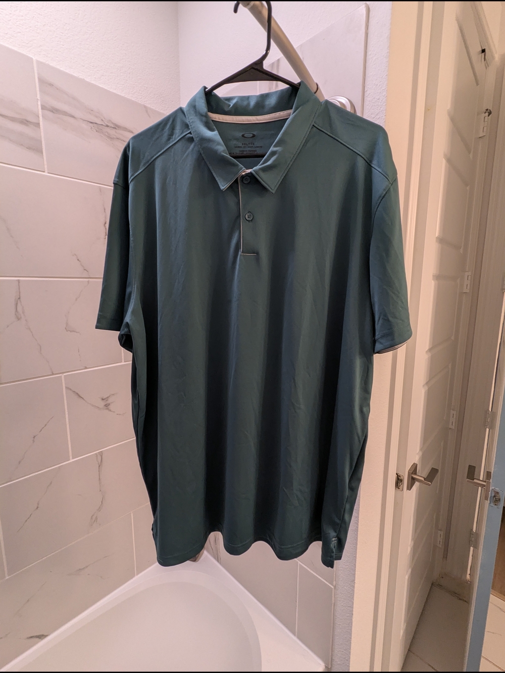 Oakley Men's Teal-Green Performance Polo